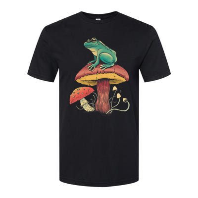 Frog Mushroom Animal Motif Woman Man Mushrooms Animal Softstyle® CVC T-Shirt