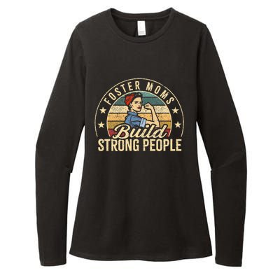 Foster Mom Appreciation Build Strong People Foster Care Womens CVC Long Sleeve Shirt