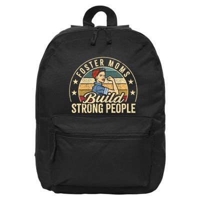 Foster Mom Appreciation Build Strong People Foster Care 16 in Basic Backpack