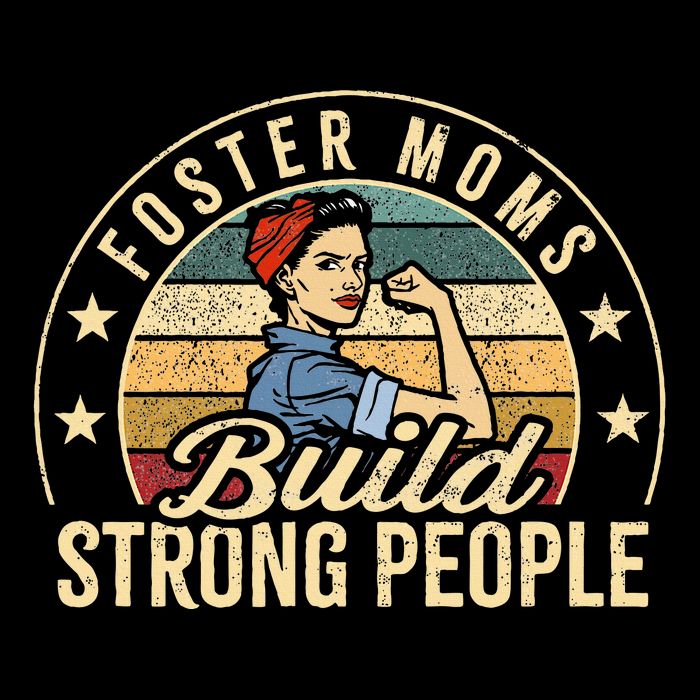 Foster Mom Appreciation Build Strong People Foster Care Cooling Performance Long Sleeve Crew