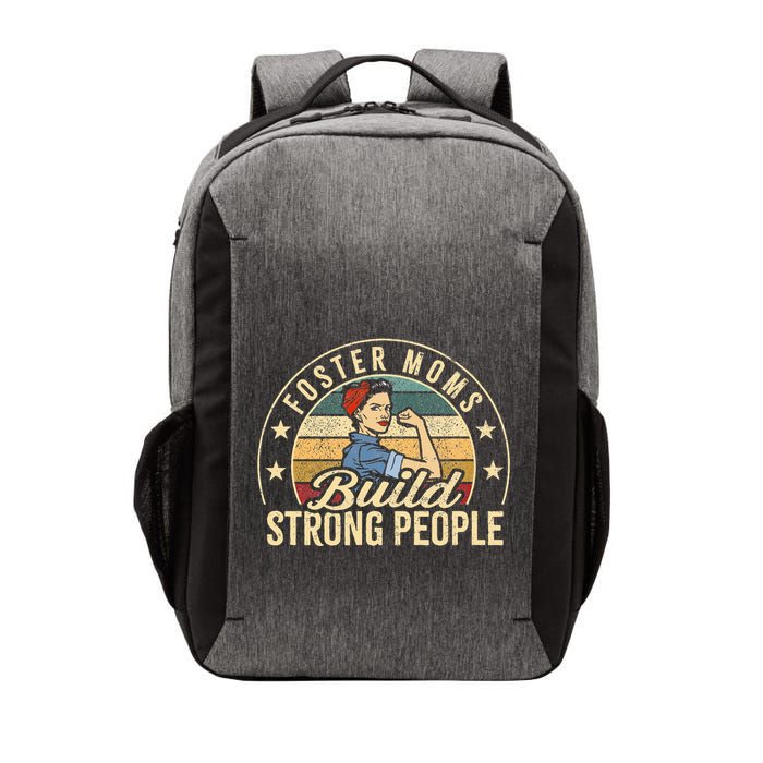 Foster Mom Appreciation Build Strong People Foster Care Vector Backpack