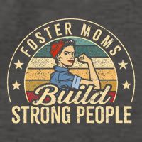 Foster Mom Appreciation Build Strong People Foster Care Vector Backpack