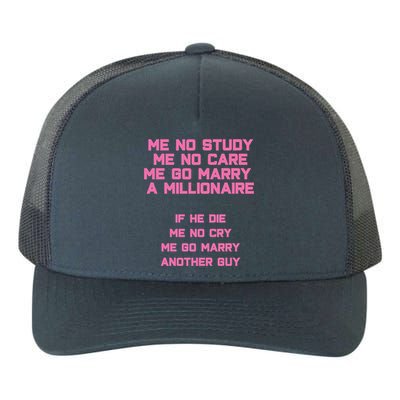 Funny Marry A Millionaire Cute Gift Yupoong Adult 5-Panel Trucker Hat