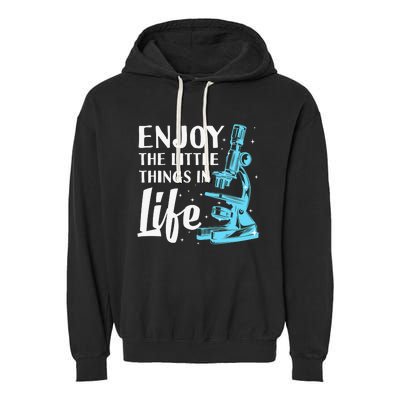 Funny Microscope Art Biology Nerd Science Lab Garment-Dyed Fleece Hoodie