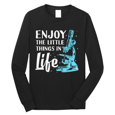 Funny Microscope Art Biology Nerd Science Lab Long Sleeve Shirt