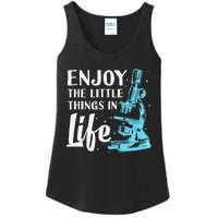 Funny Microscope Art Biology Nerd Science Lab Ladies Essential Tank