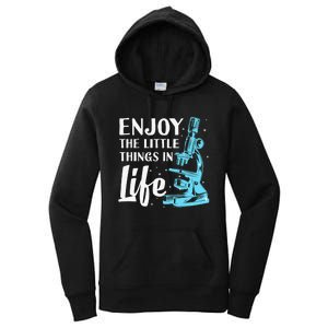 Funny Microscope Art Biology Nerd Science Lab Women's Pullover Hoodie