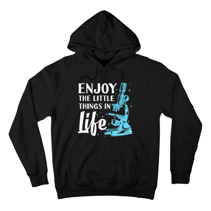 Funny Microscope Art Biology Nerd Science Lab Tall Hoodie