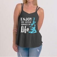 Funny Microscope Art Biology Nerd Science Lab Women's Strappy Tank