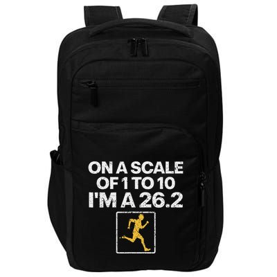Funny Marathon Art Women Marathon Finisher 26.2 Running Impact Tech Backpack