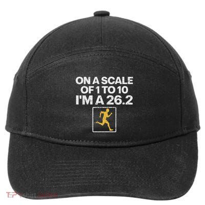 Funny Marathon Art Women Marathon Finisher 26.2 Running 7-Panel Snapback Hat