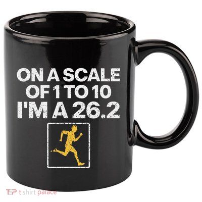 Funny Marathon Art Women Marathon Finisher 26.2 Running 11oz C Handle Ceramic Mug