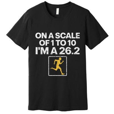 Funny Marathon Art Women Marathon Finisher 26.2 Running Premium T-Shirt
