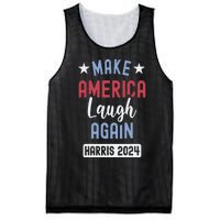 Funny Make America Laugh Again President 2024 Mesh Reversible Basketball Jersey Tank