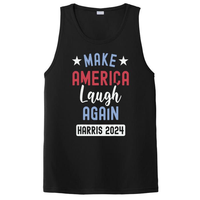 Funny Make America Laugh Again President 2024 PosiCharge Competitor Tank