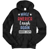 Funny Make America Laugh Again President 2024 Tie Dye Hoodie