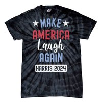 Funny Make America Laugh Again President 2024 Tie-Dye T-Shirt