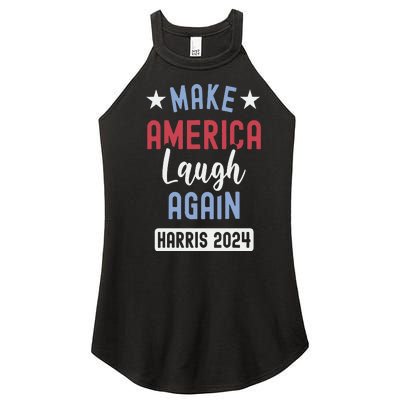 Funny Make America Laugh Again President 2024 Women’s Perfect Tri Rocker Tank