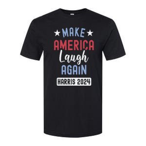 Funny Make America Laugh Again President 2024 Softstyle CVC T-Shirt