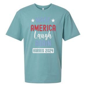 Funny Make America Laugh Again President 2024 Sueded Cloud Jersey T-Shirt