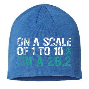 Funny Marathon Art Marathon Finisher 26 2 Running Meaningful Gift Sustainable Beanie