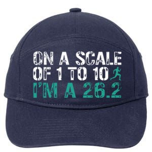 Funny Marathon Art Marathon Finisher 26 2 Running Meaningful Gift 7-Panel Snapback Hat