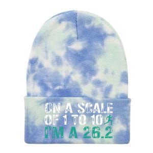 Funny Marathon Art Marathon Finisher 26 2 Running Meaningful Gift Tie Dye 12in Knit Beanie