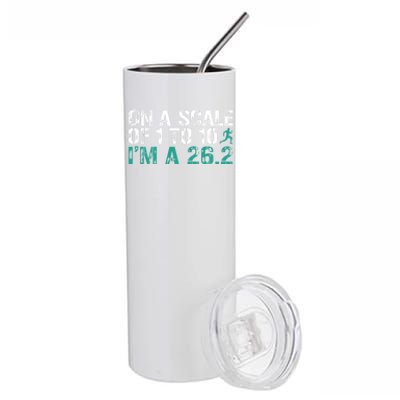 Funny Marathon Art Marathon Finisher 26 2 Running Meaningful Gift Stainless Steel Tumbler