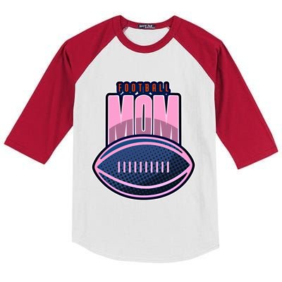 Football Mom American Football Supporter Cool Gift Kids Colorblock Raglan Jersey