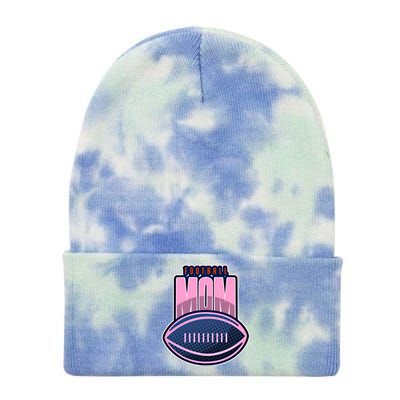 Football Mom American Football Supporter Cool Gift Tie Dye 12in Knit Beanie