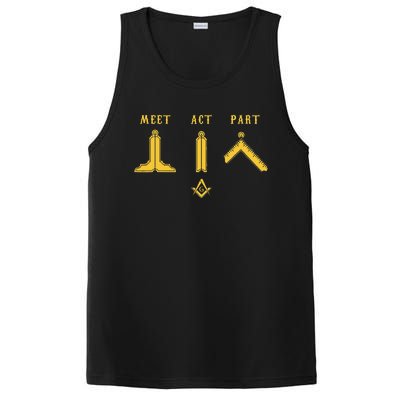 Freemason Meet Act And Part Mason Masonic Fathers Day Gift PosiCharge Competitor Tank