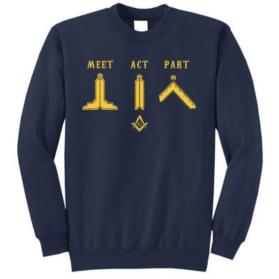 Freemason Meet Act And Part Mason Masonic Fathers Day Gift Sweatshirt