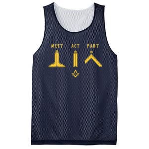 Freemason Meet Act And Part Mason Masonic Fathers Day Gift Mesh Reversible Basketball Jersey Tank