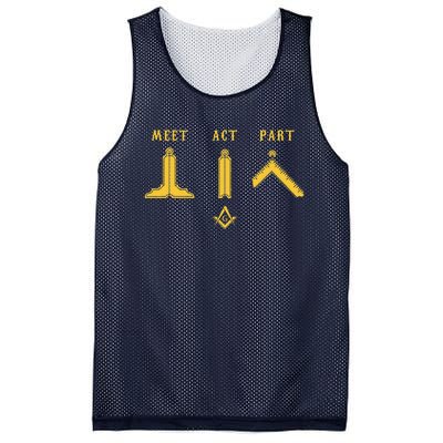 Freemason Meet Act And Part Mason Masonic Fathers Day Gift Mesh Reversible Basketball Jersey Tank