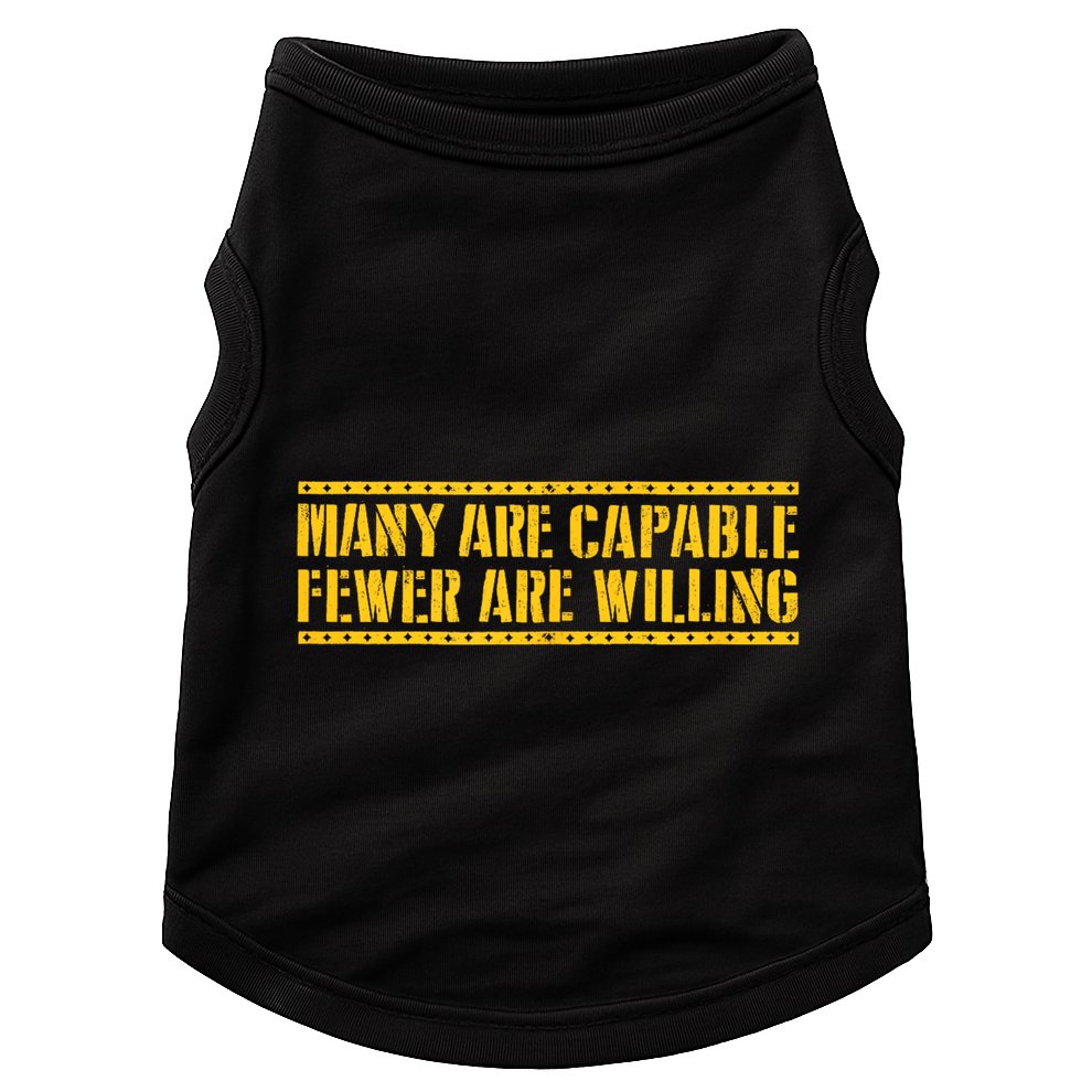 Funny Many Are Capable Pittsburgh Football Doggie Tank