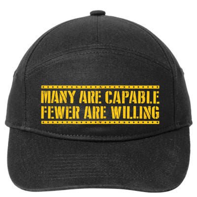 Funny Many Are Capable Pittsburgh Football 7-Panel Snapback Hat