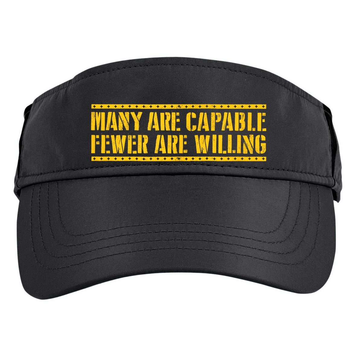 Funny Many Are Capable Pittsburgh Football Adult Drive Performance Visor