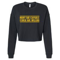 Funny Many Are Capable Pittsburgh Football Cropped Pullover Crew