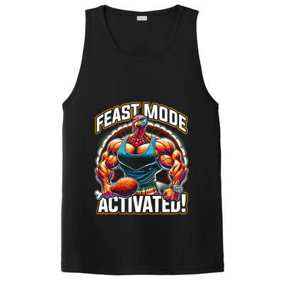 Feast Mode Activated – Funny Thanksgiving Muscle Turkey PosiCharge Competitor Tank
