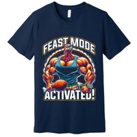 Feast Mode Activated – Funny Thanksgiving Muscle Turkey Premium T-Shirt