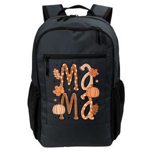 Fall Mama Autumn Leaves Pumpkin Daily Commute Backpack