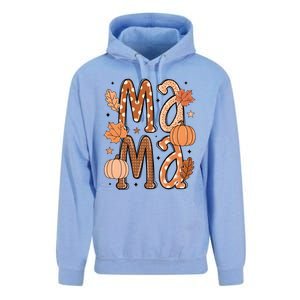 Fall Mama Autumn Leaves Pumpkin Unisex Surf Hoodie