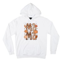 Fall Mama Autumn Leaves Pumpkin Hoodie