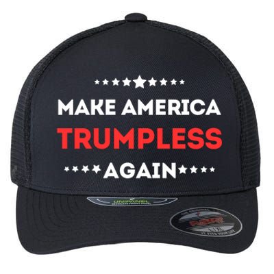 Funny Make America Trumpless Again In 2024 Flexfit Unipanel Trucker Cap