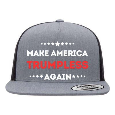 Funny Make America Trumpless Again In 2024 Flat Bill Trucker Hat