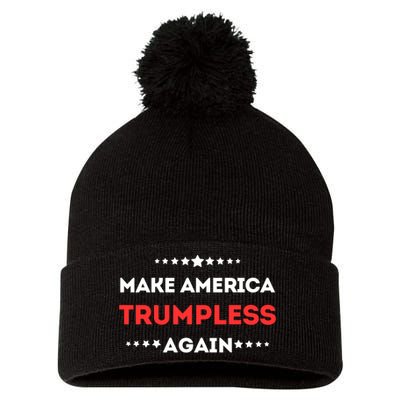 Funny Make America Trumpless Again In 2024 Pom Pom 12in Knit Beanie