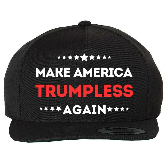 Funny Make America Trumpless Again In 2024 Wool Snapback Cap