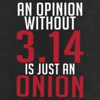 Funny Math An Opinion Without 3 14 Just Onion Pi Day Gift 7 Panel Mesh Trucker Snapback Hat