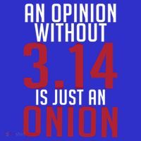 Funny Math An Opinion Without 3 14 Just Onion Pi Day Gift Stripe Pom Pom Beanie