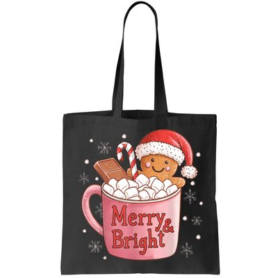 Funny Merry And Bright Christmas Gingerbread Man Hot Cocoa Bag